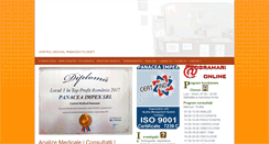 Desktop Screenshot of centrulmedicalpanaceea.com