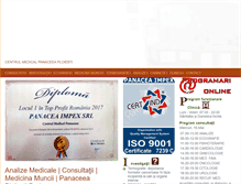 Tablet Screenshot of centrulmedicalpanaceea.com